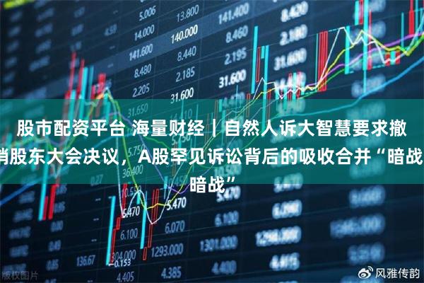 股市配资平台 海量财经｜自然人诉大智慧要求撤销股东大会决议，A股罕见诉讼背后的吸收合并“暗战”